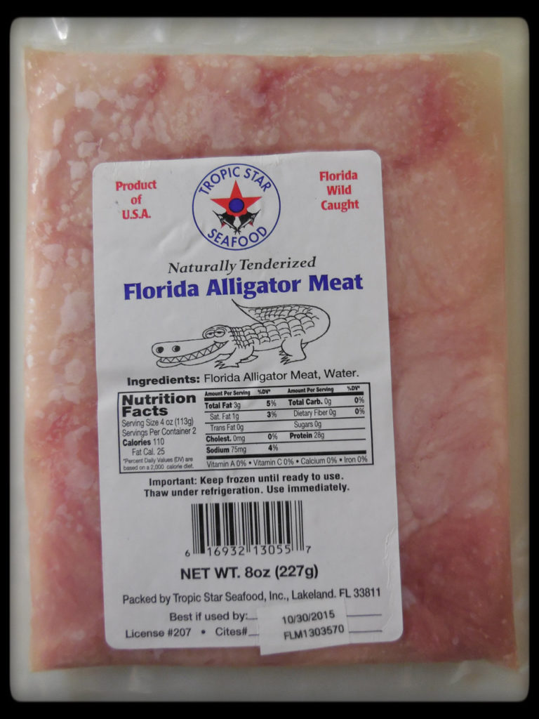 Florida Alligator Gator tail meat 1 LB Key West Shrimp Company